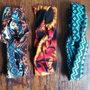 Boho headbands *lot of 3*